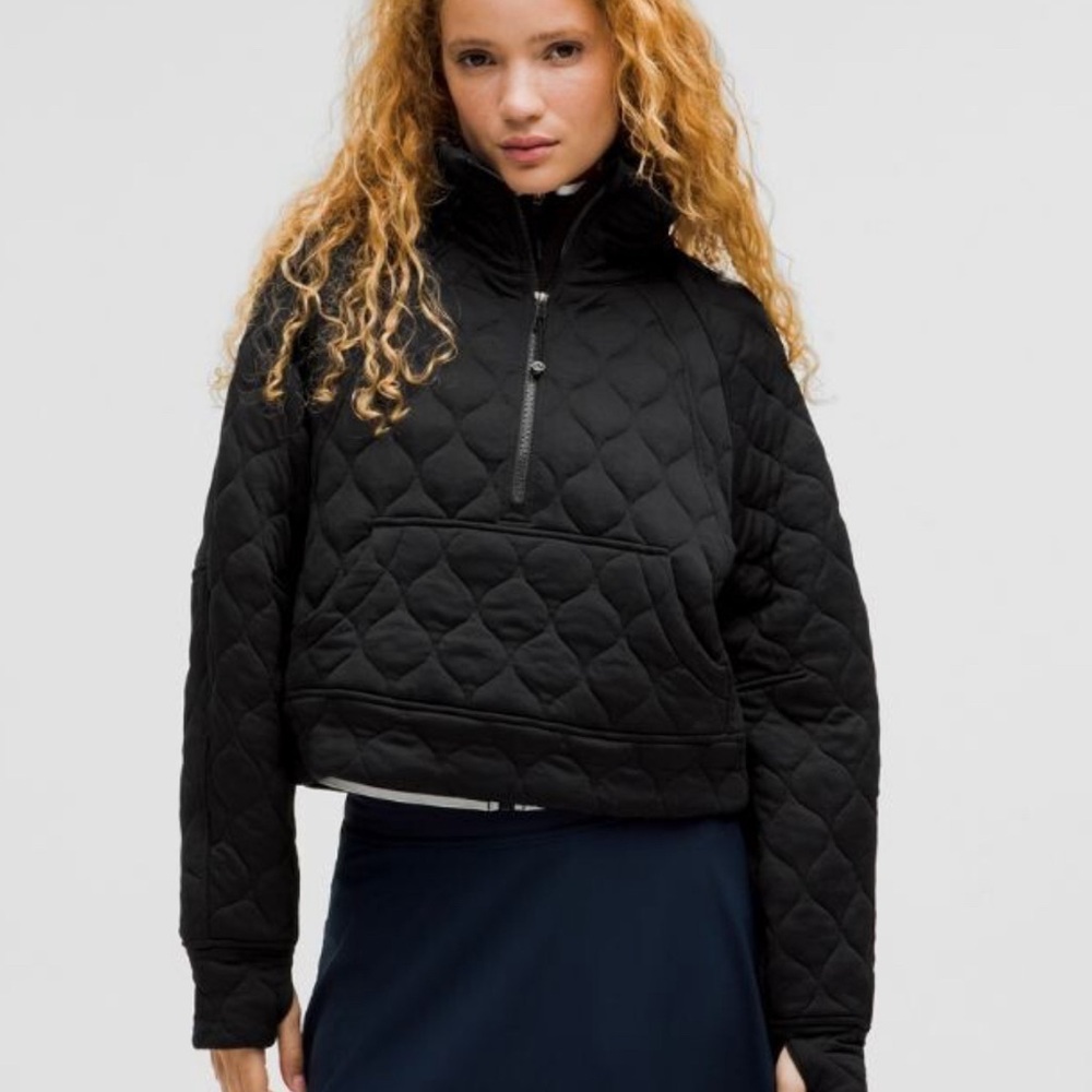 Scuba Oversized Quilted Half Zip Size XS/S